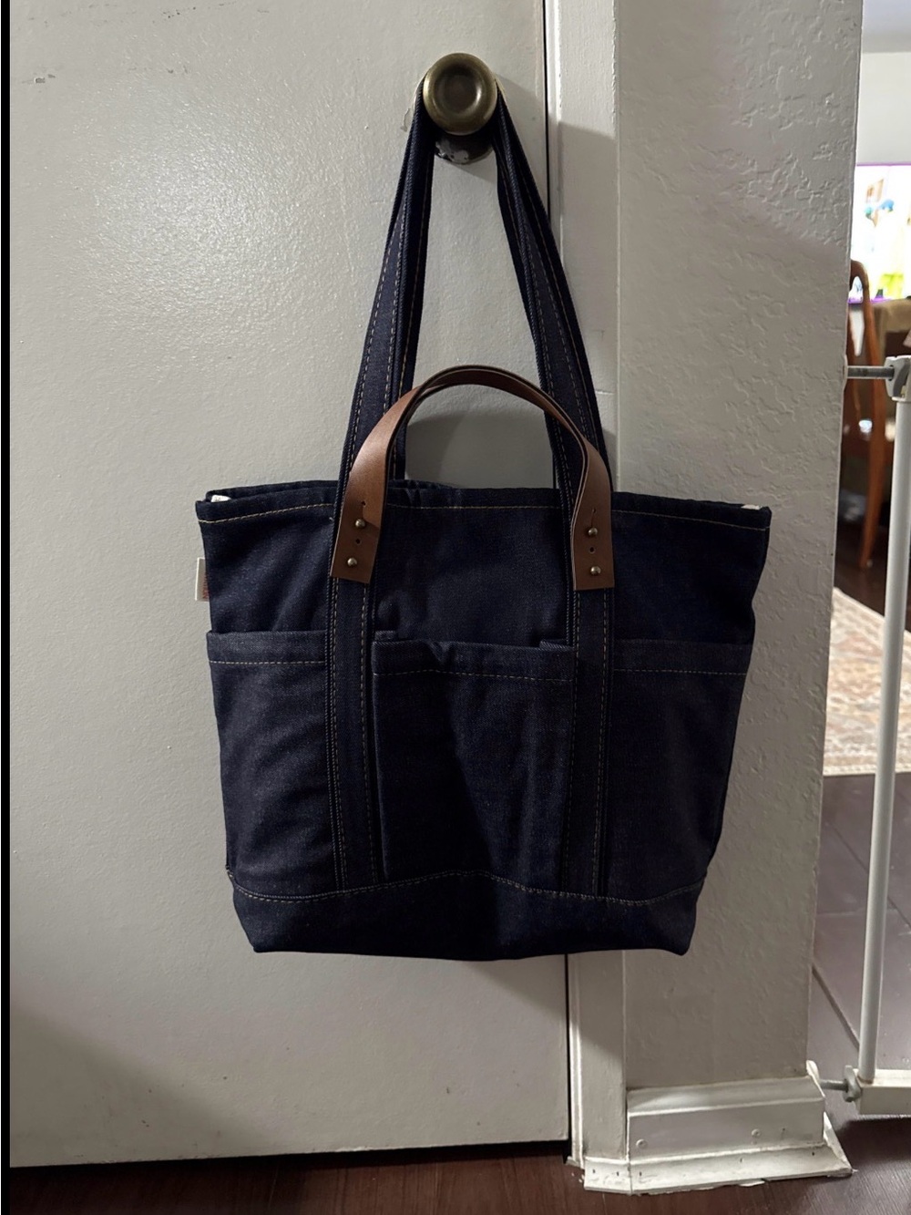 NWT Banana Republic HERITAGE DENIM CRAFT TOTE